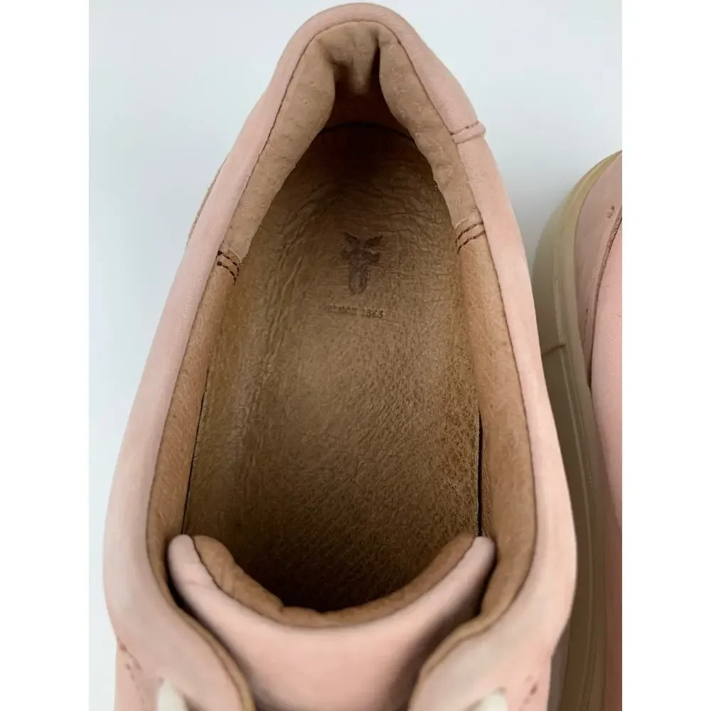 Frye Ivy Low Lace Sneakers Pink Blush Nubuck Leather Casual Comfort Women's 8